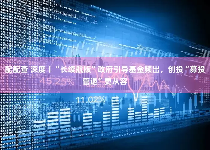 配配查 深度丨“长续航版”政府引导基金频出，创投“募投管退”更从容