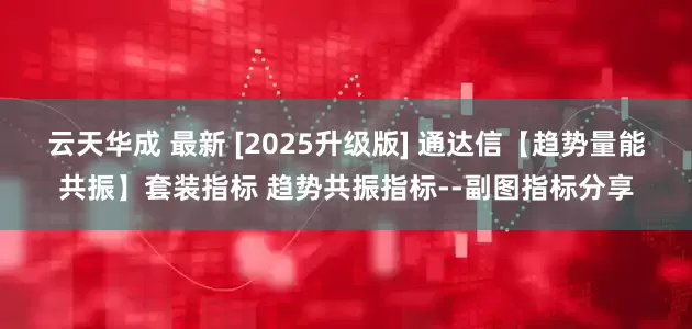 云天华成 最新 [2025升级版] 通达信【趋势量能共振】套装指标 趋势共振指标--副图指标分享